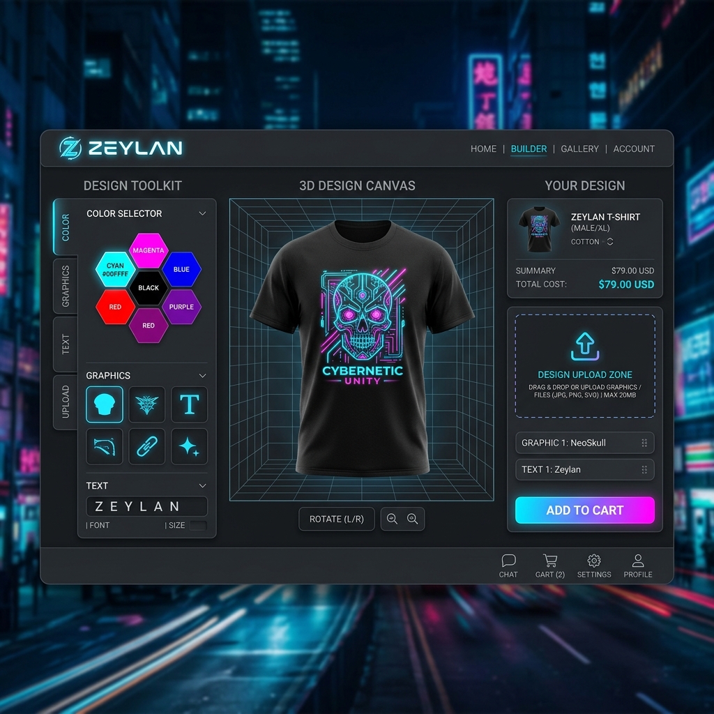Zeylan T-Shirt Customizer Cover